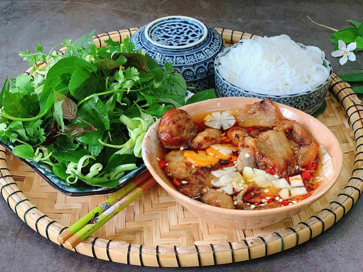 bun cha in Hanoi - things to do in vietnam and cambodia